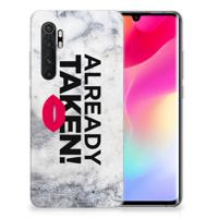 Xiaomi Mi Note 10 Lite | Siliconen hoesje | met naam Already Taken White