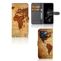 OnePlus 10T | Flip Cover | Wereldkaart OnePlus 10T | Flip Cover | Wereldkaart