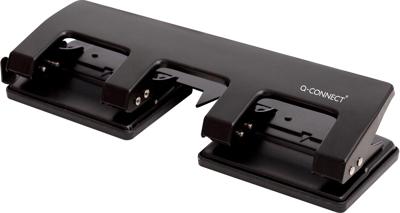 Q-CONNECT 4-gaatsperforator, tot 25 blad, zwart