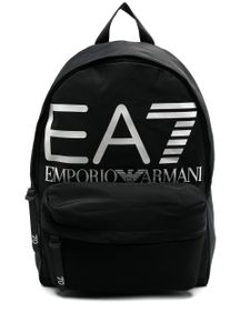 Ea7 Emporio Armani sac à dos à logo imprimé - Noir