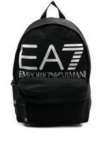 Ea7 Emporio Armani sac à dos à logo imprimé - Noir - thumbnail