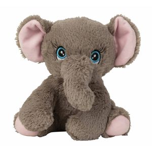 Olifant knuffel van zachte pluche - speelgoed dieren - 21 cm - Knuffeldier