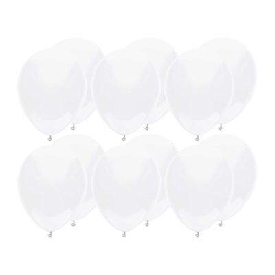 Ballonnen verjaardag/thema feest - 200x stuks - wit - 29 cm
