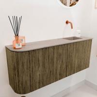 Toiletmeubel Mondiaz Joya Dlux | 101.6 cm | Meubelkleur Dusk | Faye wastafel Saba Wasbak Rechts | Zonder kraangat(en) Toiletmeubel Mondiaz Joya Dlux | 101.6 cm | Meubelkleur Dusk | Faye wastafel Saba Wasbak Rechts | Zonder kraangat(en)