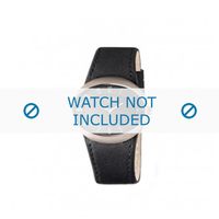 Horlogeband Boccia 3165-06 Leder Zwart 26mm