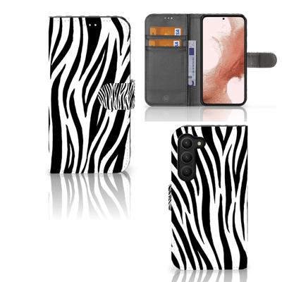 Samsung Galaxy S23 | Telefoonhoesje | Met pasjeshouder | Zebra