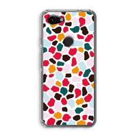 Colored Giraffe: Google Pixel 3a Transparant Hoesje