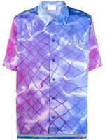 BLUE SKY INN chemise imprimée à logo brodé - Violet