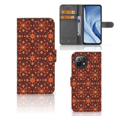 Xiaomi 11 Lite 5G NE | Mi 11 Lite | Telefoon Hoesje | Batik Brown