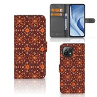 Xiaomi 11 Lite 5G NE | Mi 11 Lite | Telefoon Hoesje | Batik Brown