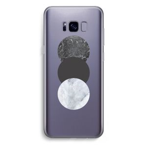 Marmeren cirkels: Samsung Galaxy S8 Plus Transparant Hoesje