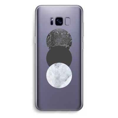 Marmeren cirkels: Samsung Galaxy S8 Plus Transparant Hoesje
