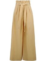 Ulla Johnson pantalon palazzo Gitana à taille nouée - Tons neutres