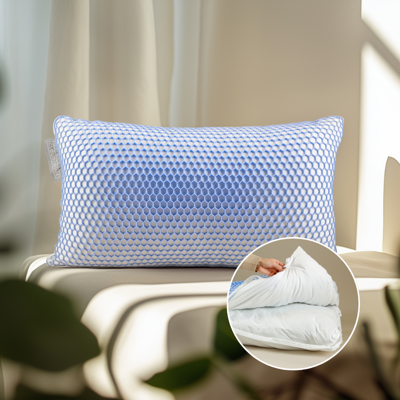 Hoofdkussen - Dynamic Air - Voor Rug- En Zijslaper - Microvezel - Anti-allergisch & Licht En Onderhoudsvriendelijk - Dekbed-Discounter.nl