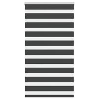 VidaXL Zebra rolgordijn 85x100 cm stofbreedte 80,9 cm zwart