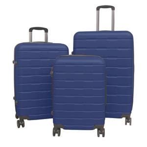 TVR-Travel® - Kofferset Bruno - Koffers - 3 stuks - S/M/L - Donker blauw