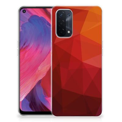 TPU Hoesje voor OPPO A93 5G Polygon Red