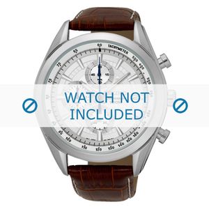 Horlogeband Seiko 8T67-00A0 / SSB181P1 / L00F16J0 Croco leder Bruin 22mm