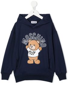 Moschino Kids hoodie à imprimé Teddy Bear - Bleu