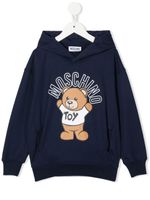 Moschino Kids hoodie à imprimé Teddy Bear - Bleu - thumbnail