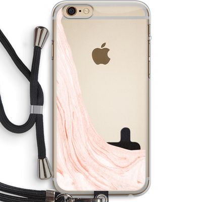 Peach bath: iPhone 6 PLUS / 6S PLUS Transparant Hoesje met koord