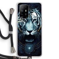 Darkness Tiger: Oppo A94 5G Transparant Hoesje met koord
