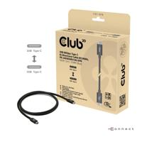 club3D USB-C-kabel USB 4.0 USB-C stekker 1.20 m Zwart CAC-1570