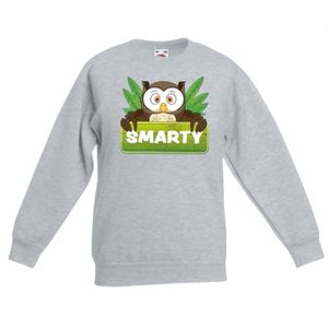 Sweater grijs voor kinderen met Smarty de uil