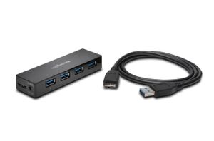 Kensington UH4000C 4 Port Hub USB 3.0-hub 4 poorten Zwart