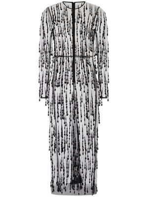 Dolce & Gabbana robe mi-longue à ornements - Noir