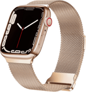 Milanese band - Champagne / rosé goud - Extra sterke magneet - Geschikt voor Apple Watch 44mm / 45mm / 46mm / 49mm