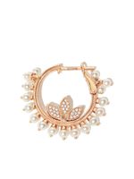 MARIA TASH boucles d'oreilles Cornet en or rose 18ct serties de perles et de diamants - thumbnail