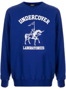 Undercover sweat à logo imprimé - Bleu