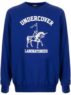 Undercover sweat à logo imprimé - Bleu
