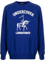 Undercover sweat à logo imprimé - Bleu