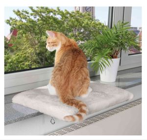 Trixie Kattenmand plateau vensterbank lichtgrijs