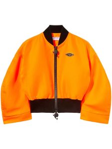 PUCCI veste bomber à plaque logo - Orange