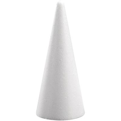 Piepschuim kegel - wit - H21 cm - styropor vormen - Hobby/diy - knutselmateriaal