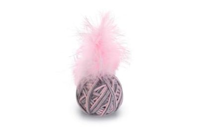 Beeztees bal+veer ming - kattenspeelgoed - roze - dia. 5 cm Beeztees bal+veer ming - kattenspeelgoed - roze - dia. 5 cm