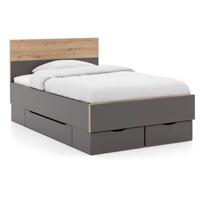 Goossens Bedframe Peder, 120 x 200 cm met 3 bedlades - thumbnail