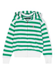 POLO RALPH LAUREN KIDS hoodie Polo Pony à rayures - Blanc