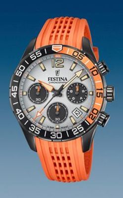 Horlogeband Festina F20518/1 Rubber Oranje