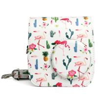 Flamingo Cactus patroon PU leder beschermende Case cameratas voor FUJIFILM Instax Mini 7S / 7C Camera