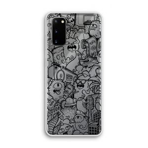 Vexx Black City : Samsung Galaxy S20 Transparant Hoesje