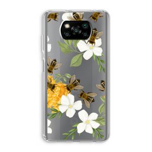 No flowers without bees: Xiaomi Poco X3 Pro Transparant Hoesje