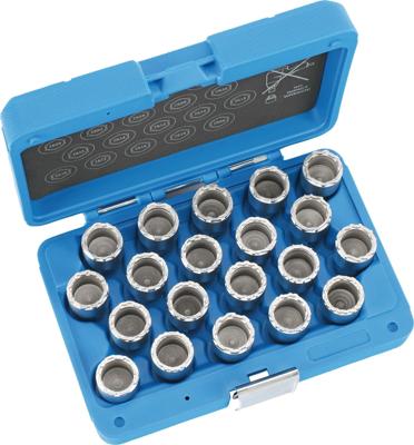 Condor wielslot-dopsleutelset rim locks disassembly 20-tlg volvo a