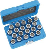 Condor wielslot-dopsleutelset rim locks disassembly 20-tlg volvo a