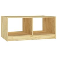 809906 vidaXL Salontafel 75x50x33,5 cm Massief Hout Grenen - thumbnail