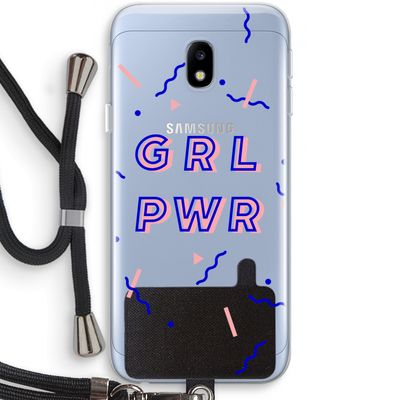 GRL PWR: Samsung Galaxy J3 (2017) Transparant Hoesje met koord