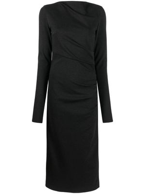 Dorothee Schumacher robe mi-longue à fronces - Gris